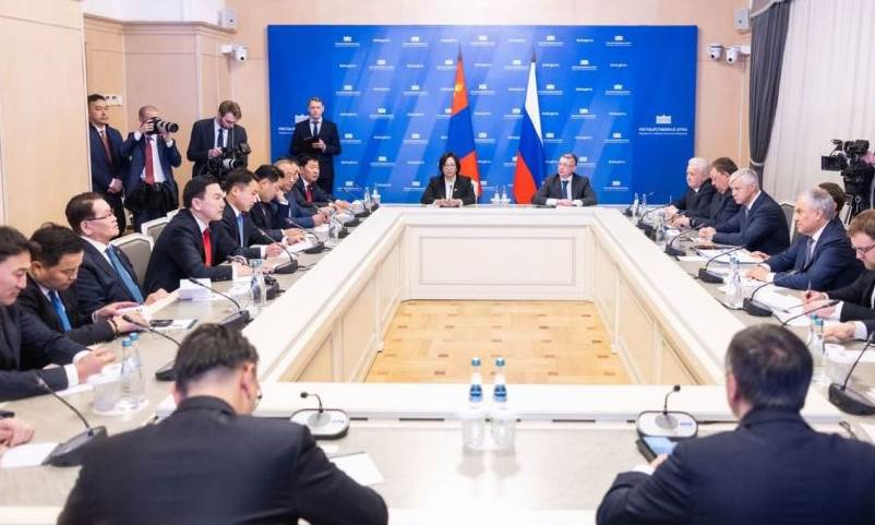 УИХ-ын дарга Н.Учрал, ОХУ-ын Холбооны Хурлын Төрийн Думын дарга В.В.Володин нар албан ёсны хэлэлцээ хийв